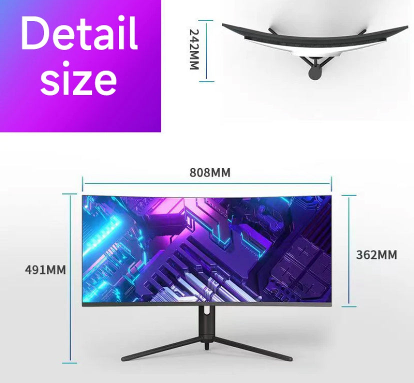 4k Curved Screen Desktop